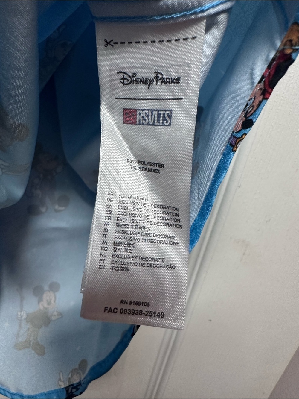Disney Parks RSVLTS Magic Kingdom Mickey Mouse Shirt Men’s medium - Picture 3 of 4
